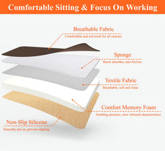 Kingphenix easy-install cushion upgrades any seat quickly.