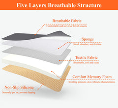 Kingphenix portable memory foam cushion for on-the-go use