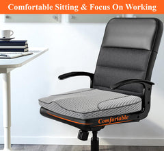 Kingphenix Cushion provides lower-back relief through ergonomic contouring for long drives.