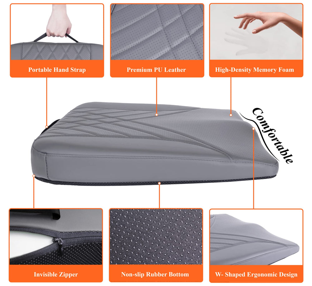 Kingphenix non-slip bottom keeps cushion secure during driving.