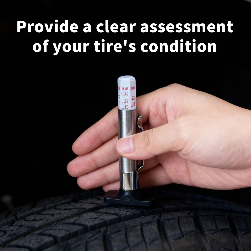 KINGQEEK tire tread depth gauge helps monitor wear for optimal performance.