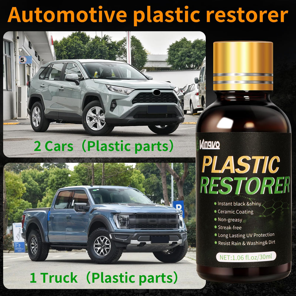 Before and after: Kingvo black trim restoration results