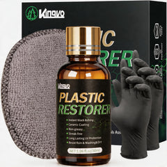 Kingvo Plastic Restorer in action restoring interior car plastics