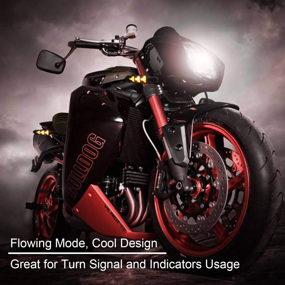 Kinstecks amber LED turn signal light side view aids clear signaling
