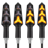 Kinstecks flowing LED Y-shape turn signal front view enhances visibility