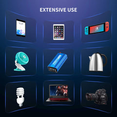 Kinverch packaging includes cables, fuses, and manual for setup