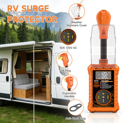 KIRFEIHT IP68 cover protects the unit from rain and dust.