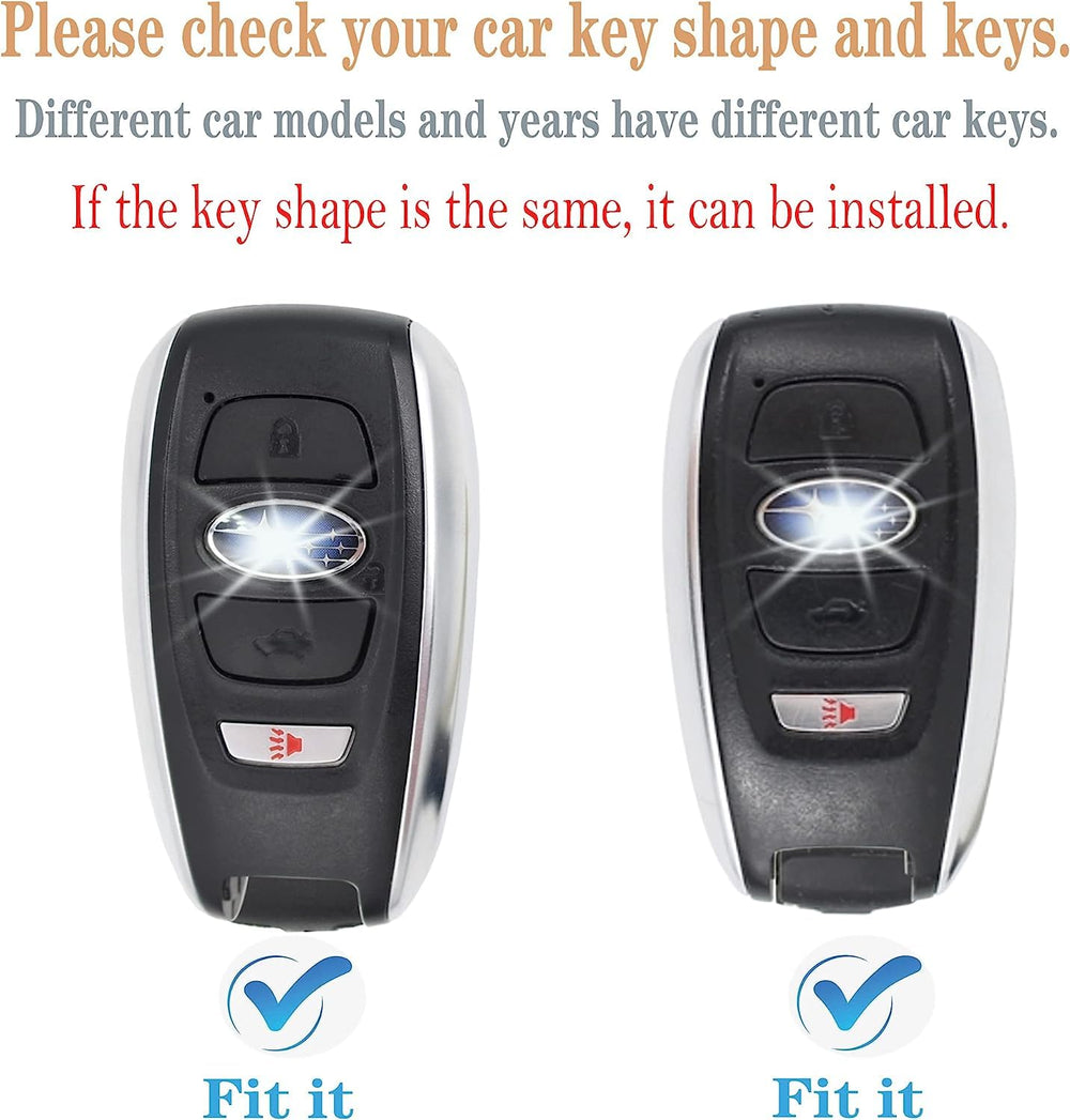 Kirsnda Subaru green key fob cover, side view, adds slim, pocket-friendly protection.