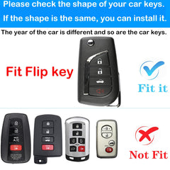 Kirsnda red key fob cover back view shows full key shell and chrome accents.