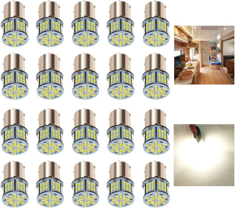 KISLED RV interior LED bulbs for brighter cabin lighting and energy efficiency.