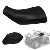 Kistrba leather seat cover on Honda TRX350 Rancher, front view, durable protection.