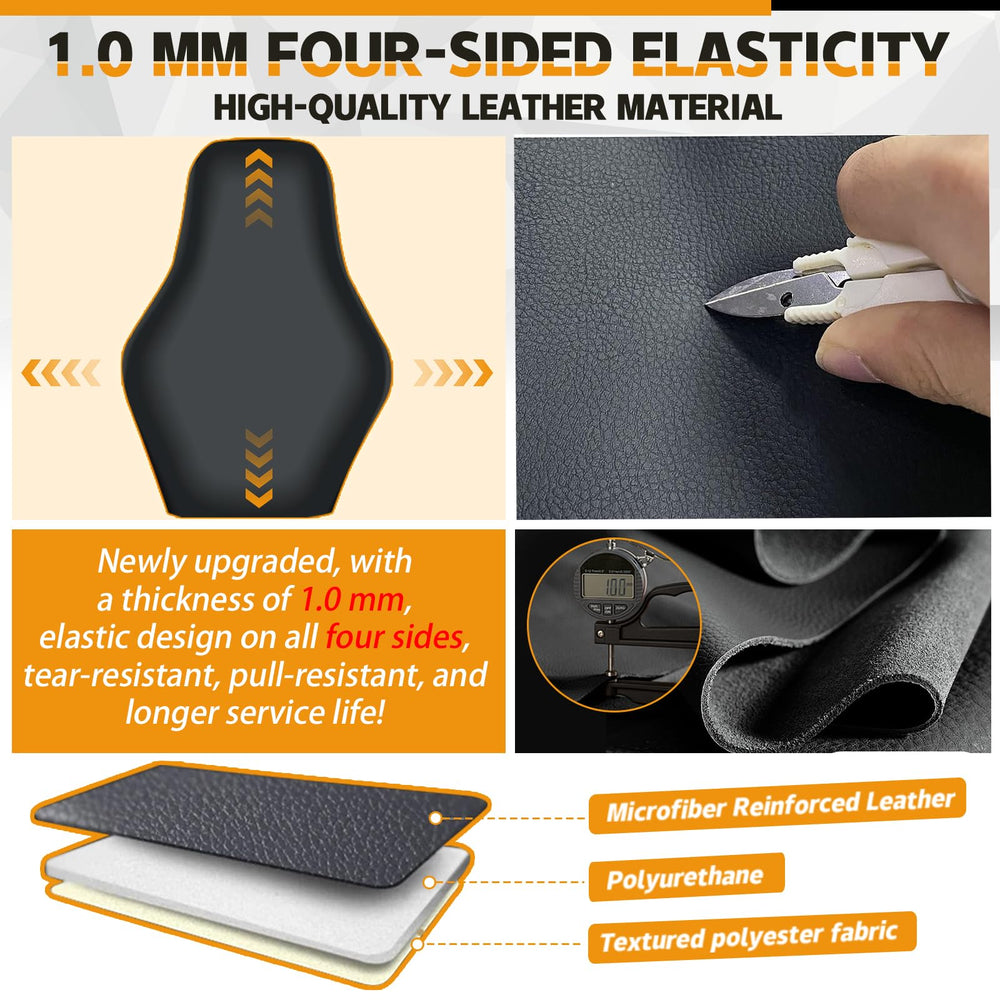 Kistrba TRX350 leather closeup shows tear-proof durability.