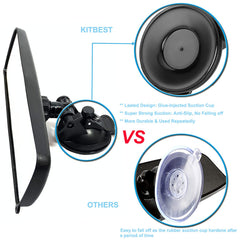 Kitbest anti-splash, durable mirror resists splashes for safety.