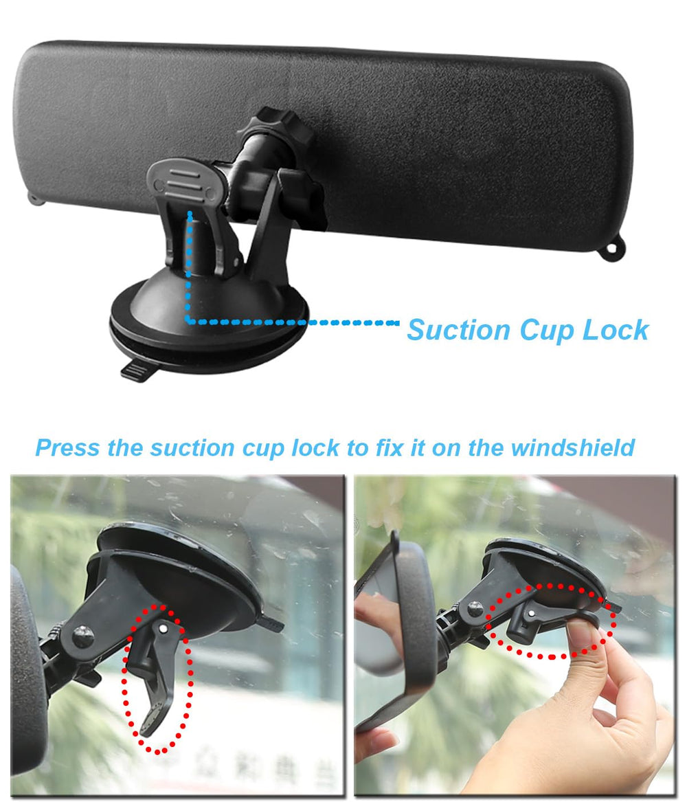 Kitbest HD curved blind-spot mirrors offer wider viewing angles.