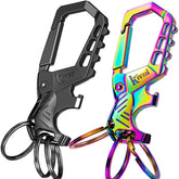 Kivssi heavy-duty keychain with bottle opener for quick access on the go