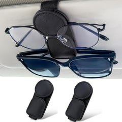 KIWEN car visor sunglasses holder with magnets for secure one-handed access