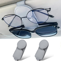 KIWEN sunglasses holder for car visor with magnets keeps eyewear secure on the road.
