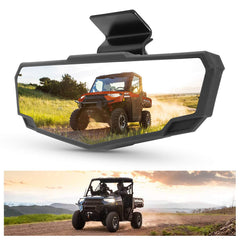 Kiwi Master center rear view mirror for Can-Am Defender with wide field of view.