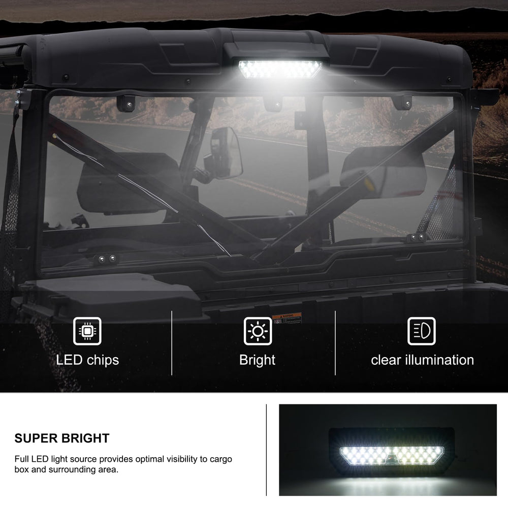Kiwi Master full LED array provides bright rear lighting for safety and clarity
