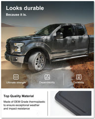 Kiwi Master mud flaps matte finish close-up blends with factory styling