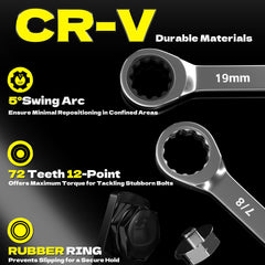 KJE low-profile sockets fit narrow spaces for efficient belt work.