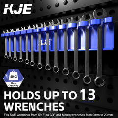 Magnetic wrench rack in toolbox storage by KJE