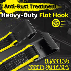KJE Tow Dolly Straps provide 10,000 lbs break strength for heavy-duty towing.
