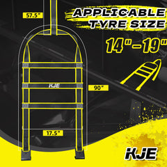 KJE Tow Dolly Straps have flat hooks for quick, secure attachment.