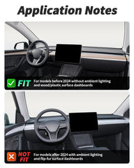 4-piece kit includes dashboard wrap and front door trims for Tesla interiors.