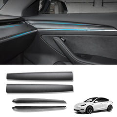 KKTR-CAR dashboard cover wrap with matte carbon texture for refined cabin look.