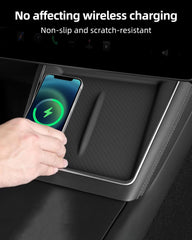 KKTR-CAR center console charger fit integrates seamlessly with Model 3 Highland