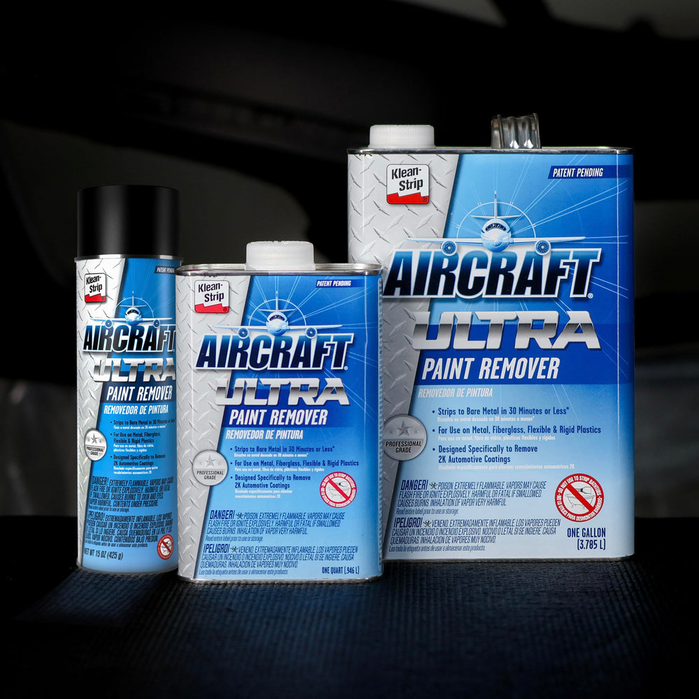 KLEAN-STRIP Aircraft Ultra provides fast-acting removal in a 15 oz can.