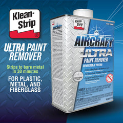 KLEAN-STRIP Aircraft Ultra works on metal, fiberglass, and plastic surfaces