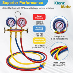 KlenzMate 42004 manifold with 1/4 inch flare fittings.