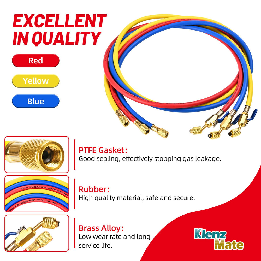 KlenzMate 29985 Plus II blue 60-inch refrigerant hose for open-air work