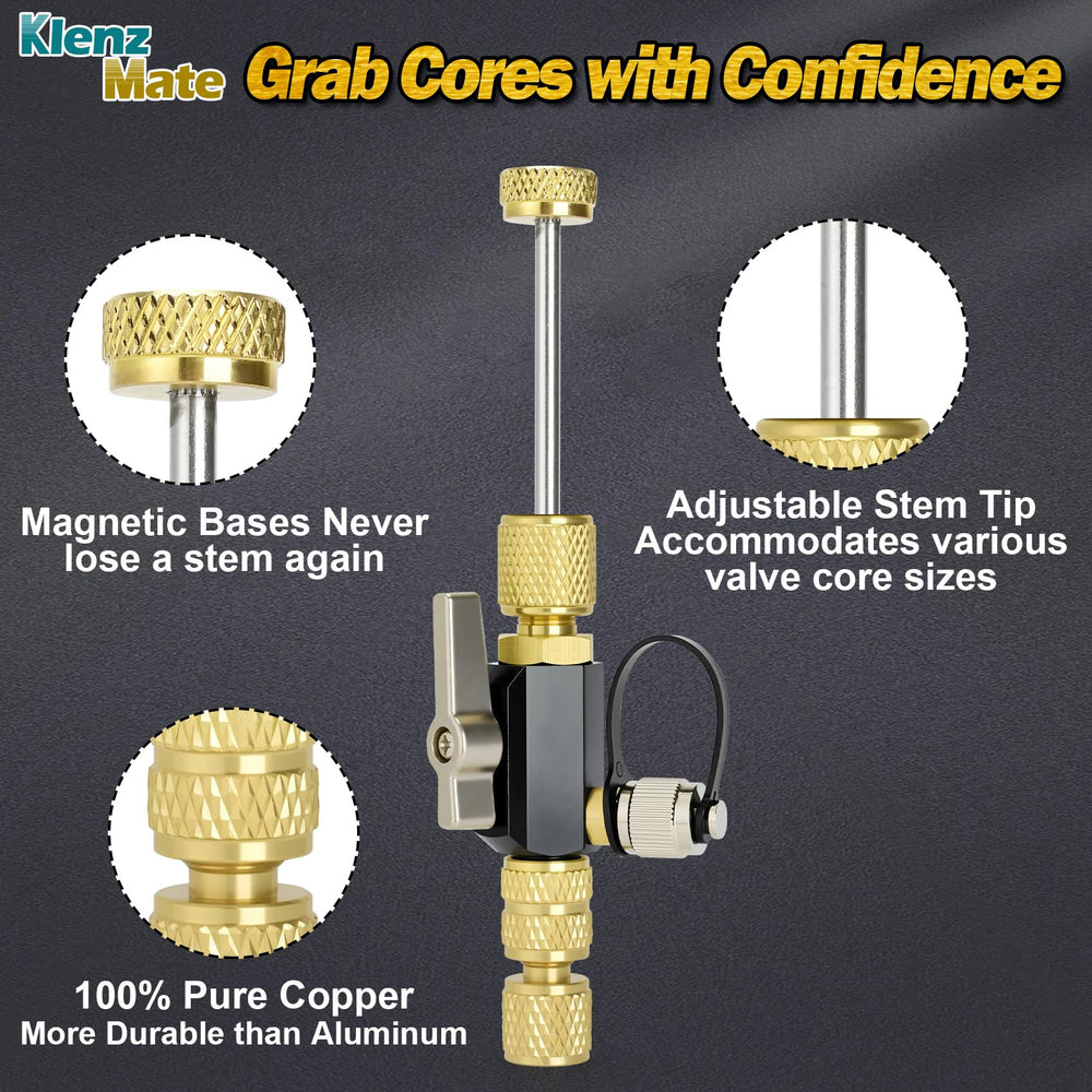 KlenzMate double O-ring seal ensures leak-tight vacuum testing