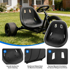 KLLJRFW go kart seat easy installation for quick, toolbox-friendly setup