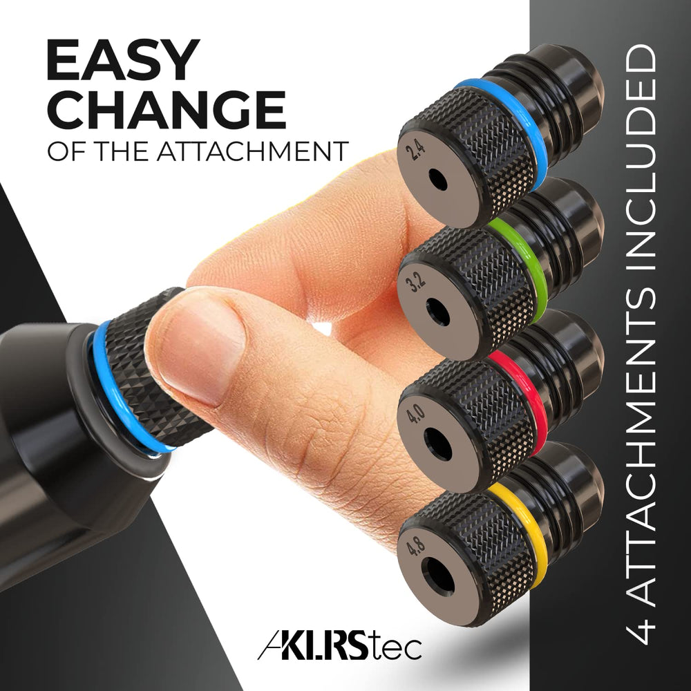 KLRS four HSS drills included for clean pilot holes.