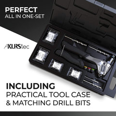 KLRS compact storage case keeps rivets and bits organized.