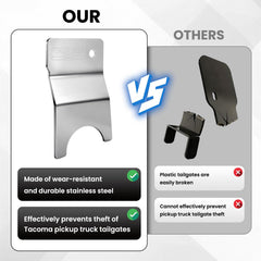 Included screws and screwdriver simplify the Klutchtech tailgate lock setup.