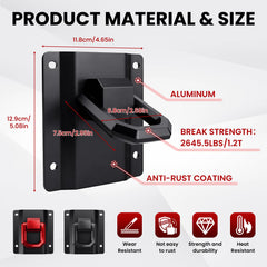Klutchtech pull ring design supports 180° angle for secure mounting.