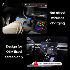 Automotive-grade ABS magnetic installation compatible with Tesla Model Y