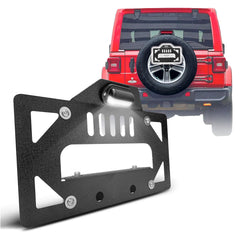 KLYONA JL spare tire frame with LED light enhances rear visibility and style