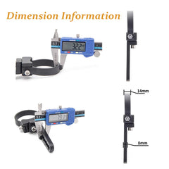 KMFCDAE light-bar mounting on a rail, enhancing off-road visibility.