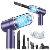 KMM handheld car vacuum front view demonstrates 9000Pa suction