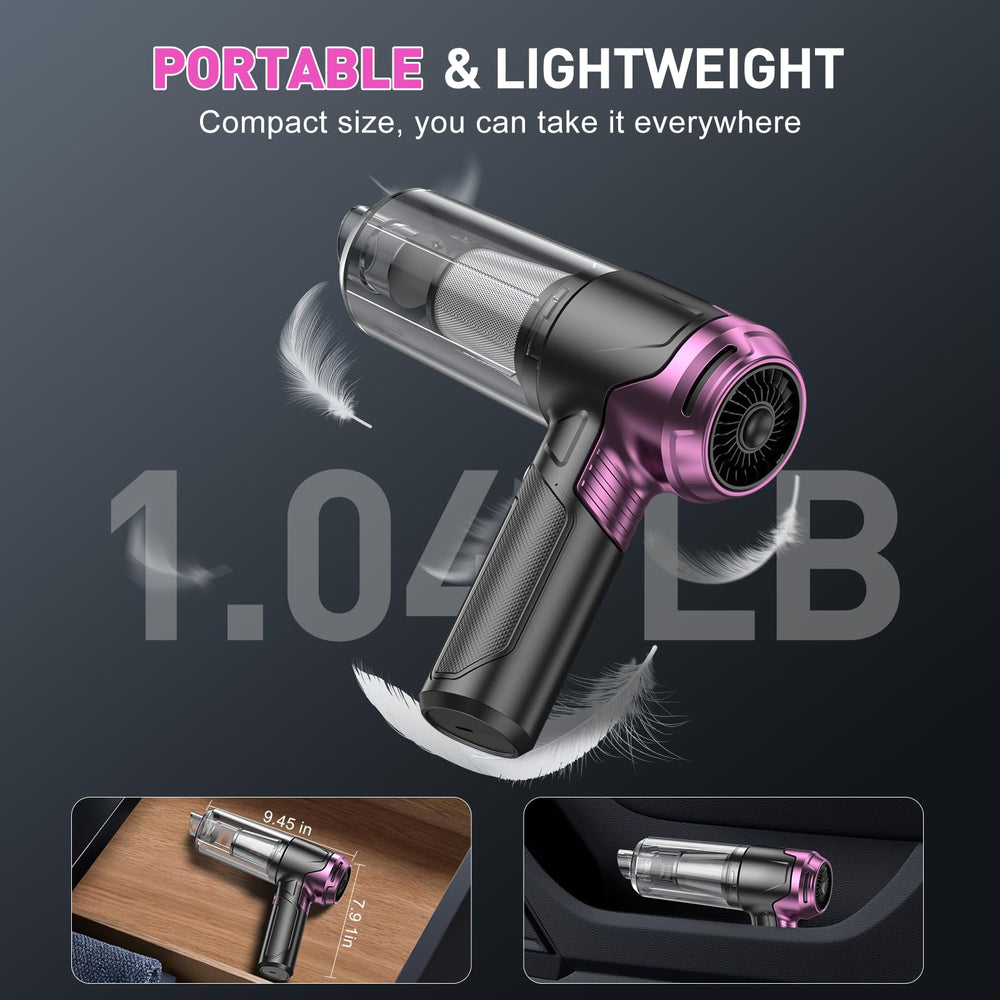 KMM handheld car vacuum-portable-design lightweight and easy to store