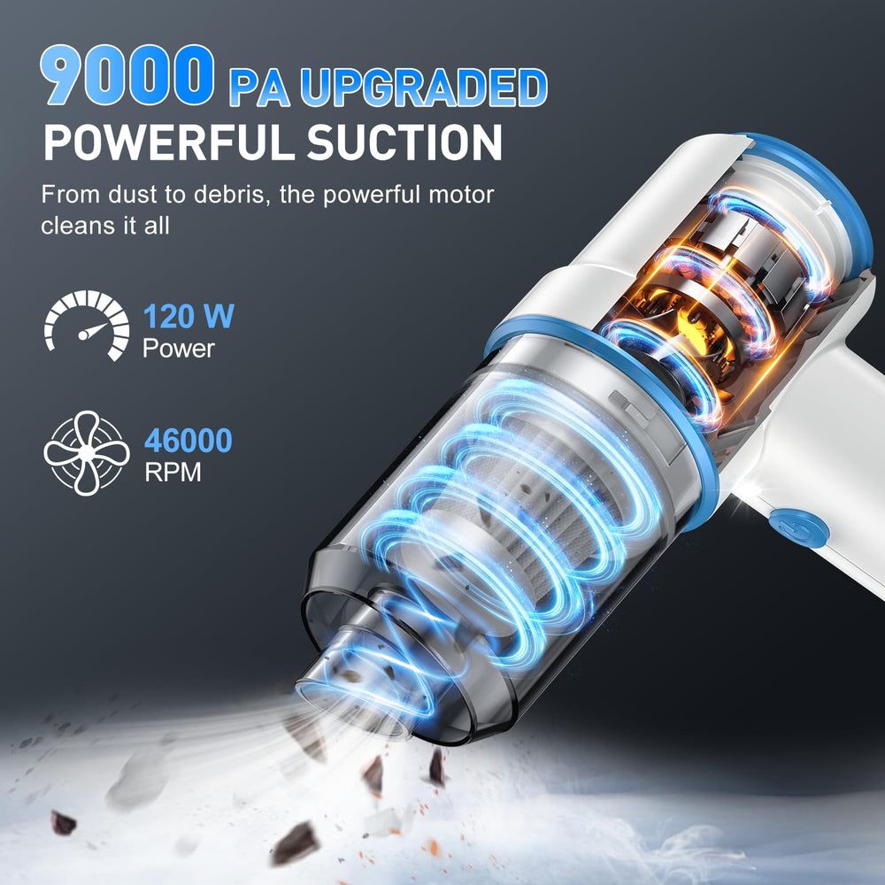 KMM 2-in-1 air duster vacuum ideal for keyboards and crevices.