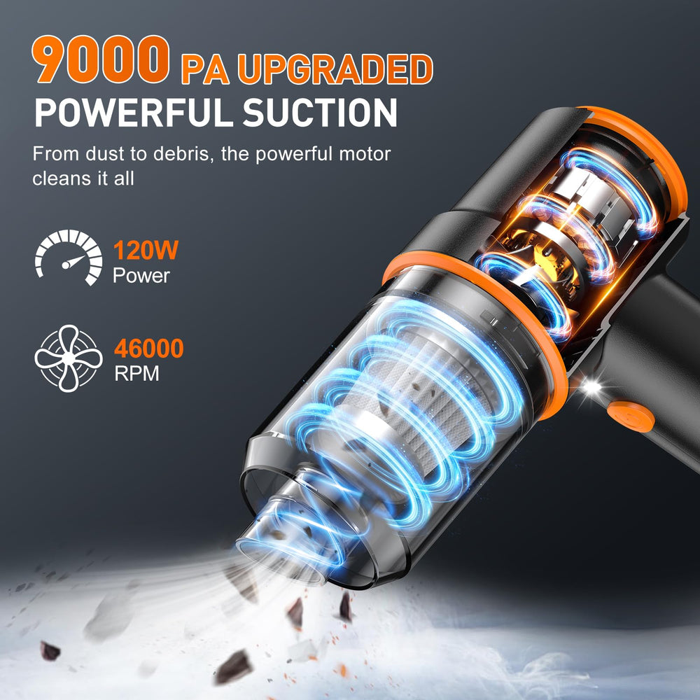 KMM vacuum air duster function for quick debris blow-off.