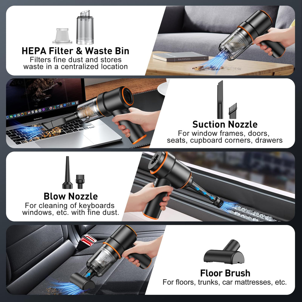 KMM floor brush cleans carpets and sofas with ease.