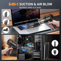 KMM long suction nozzle reaches tight crevices between seats.